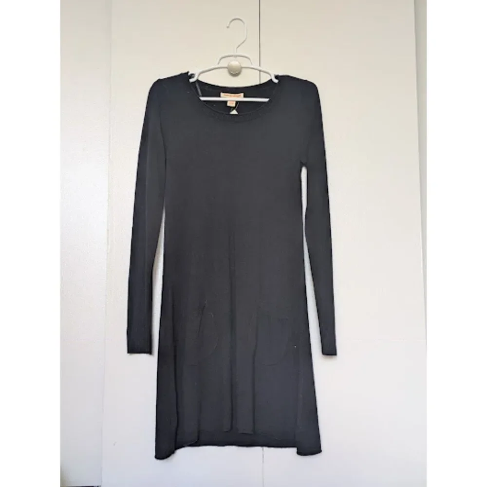 NWT Love By Design Black A-line Girls' Sweater Dress with Pockets Sz L